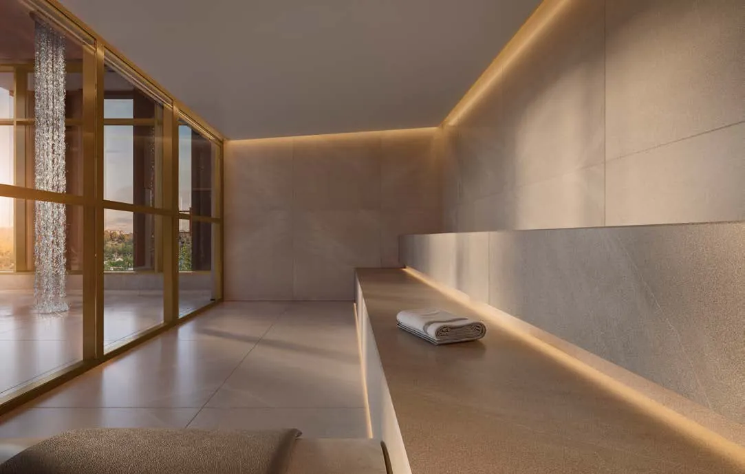 Perspectiva ilustrada: Sauna úmida, Quarten Ibirapuera
